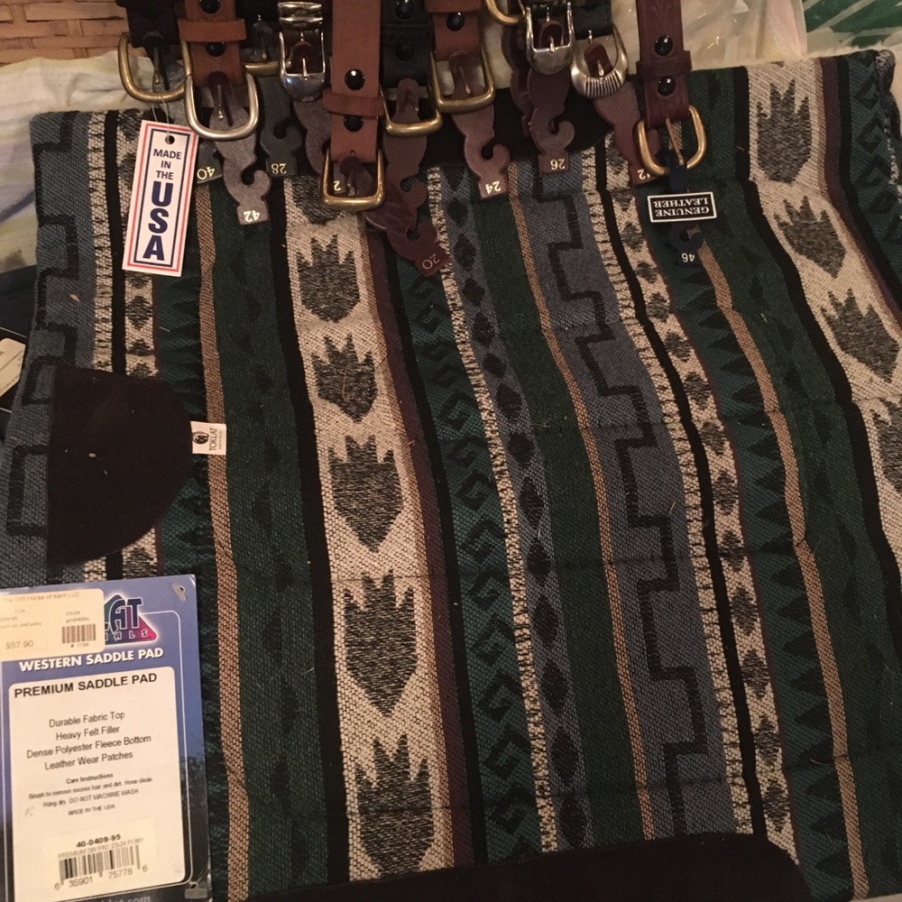 Western pony saddle pad